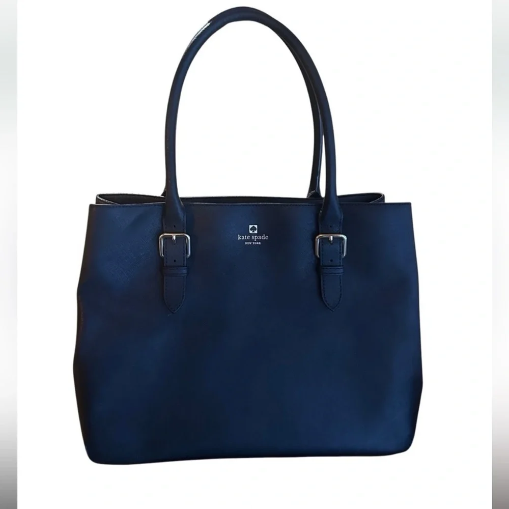 Kate Spade ♠️ Cove Street Airel Black Saffiano Leather Large Tote Bag